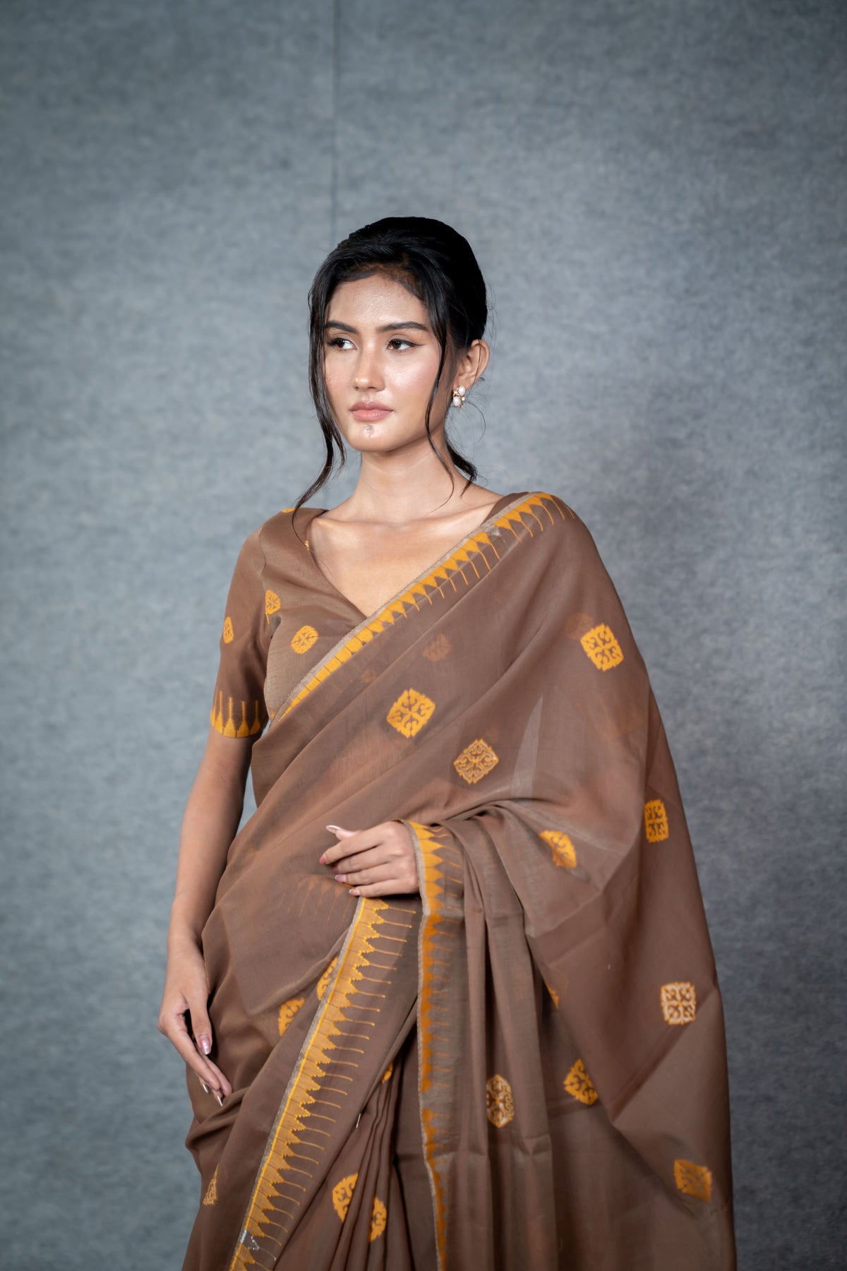 Shingarei Saree – Coffee