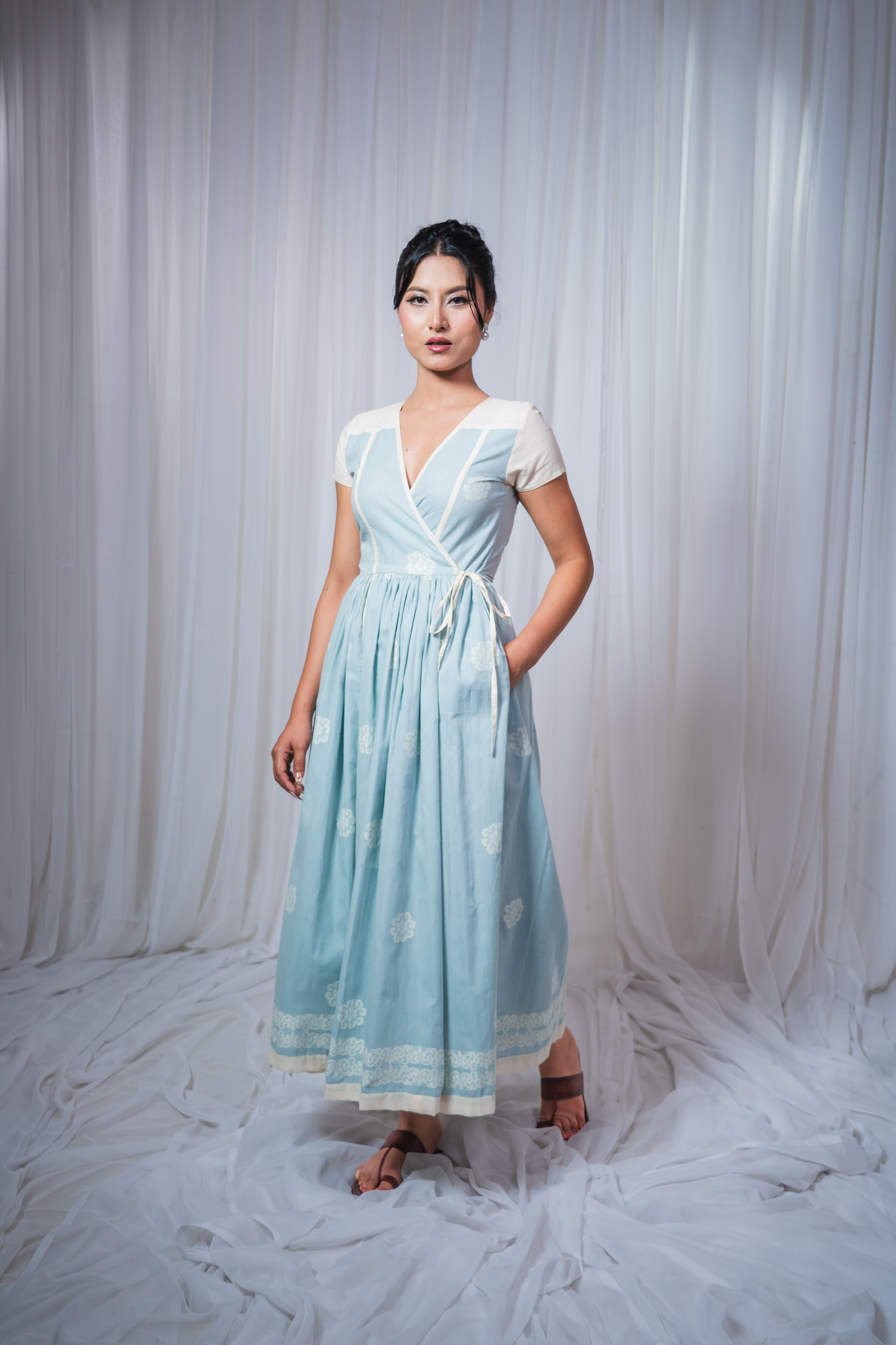 ETA Eya Fusion Kurti Set – Turquoise