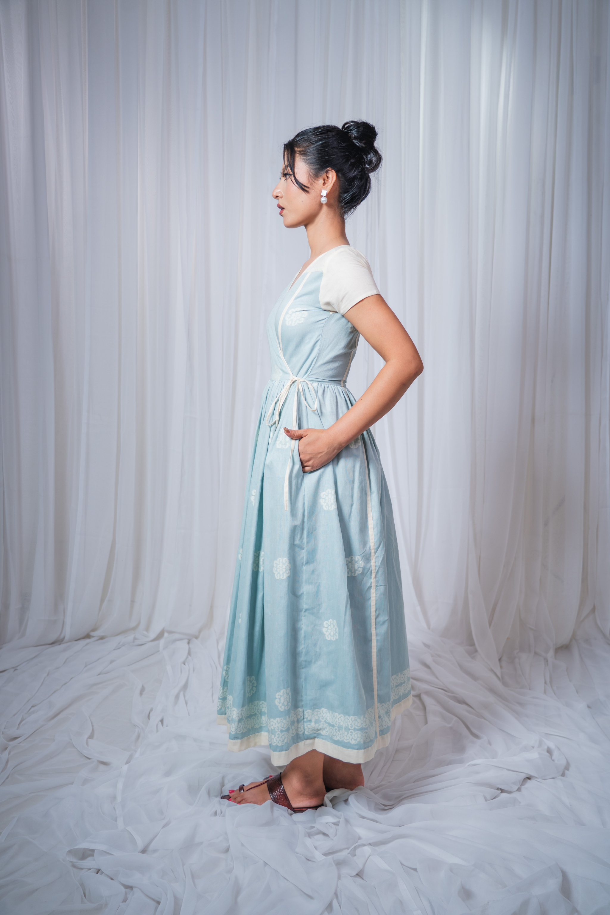 ETA Eya Fusion Kurti Set – Turquoise