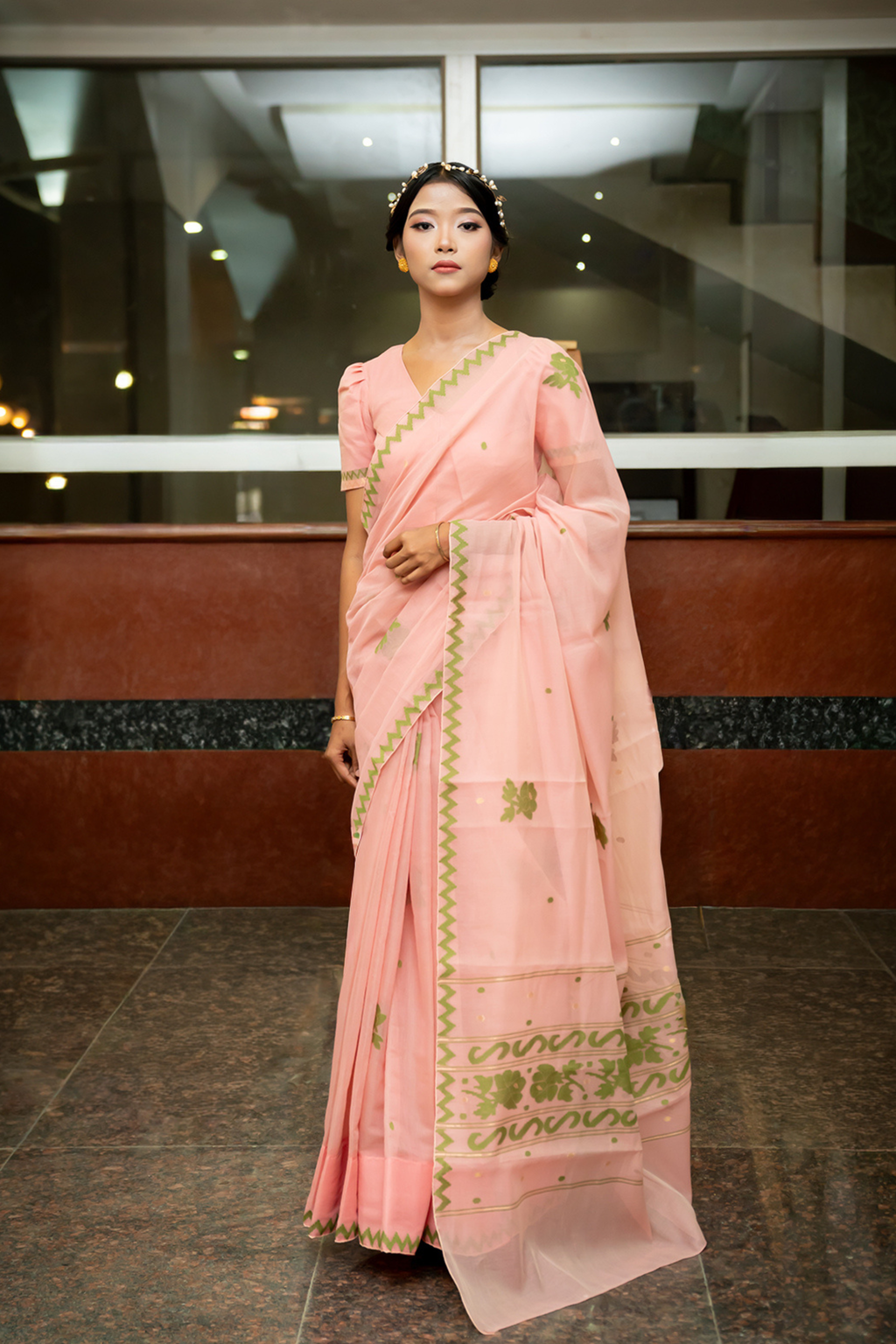 SS Saree – Dusty Rose