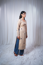 ETA Anou Premium Cotton Khaki Kurta Set