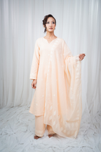 ETA Ahum Premium Cotton Peach Kurta Set