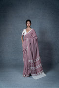 Marei Pareng Saree – Cream Maroon