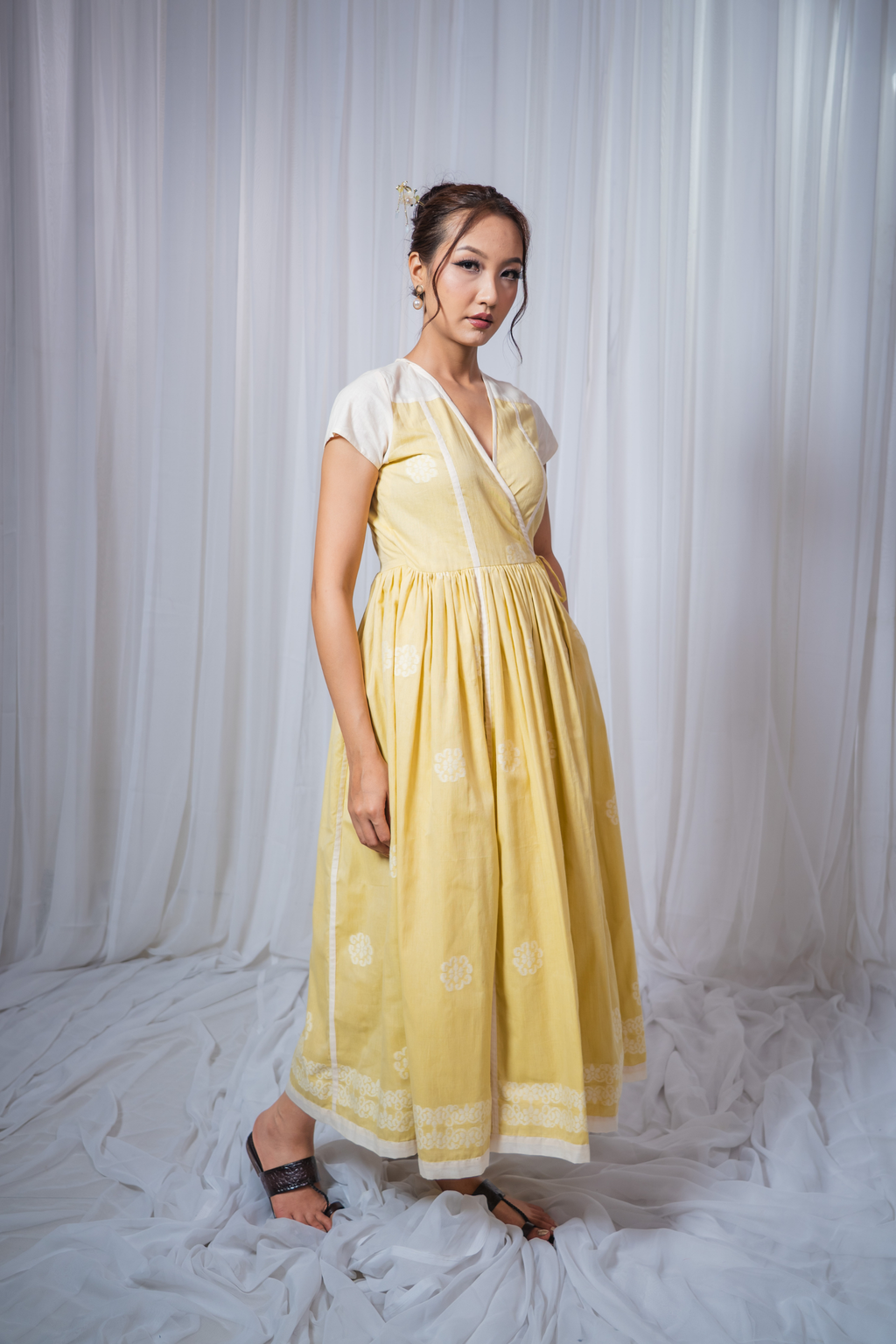 ETA Eya Fusion Kurti Set – Yellow