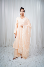 ETA Ahum Premium Cotton Peach Kurta Set
