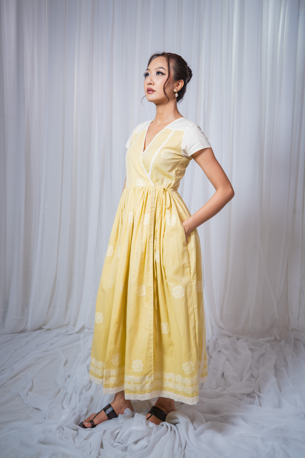 ETA Eya Fusion Kurti Set – Yellow