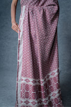 Marei Pareng Saree – Cream Maroon