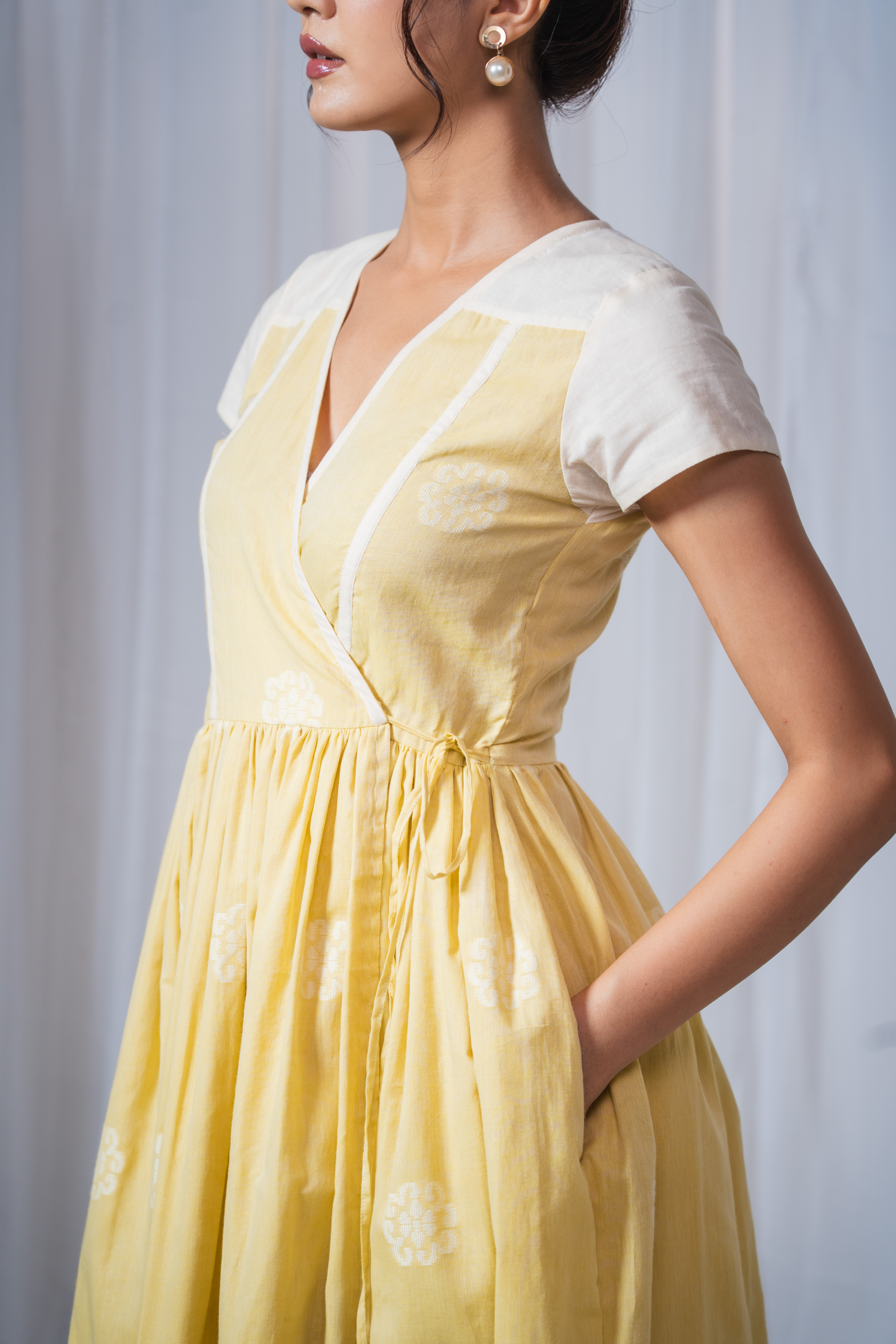 ETA Eya Fusion Kurti Set – Yellow