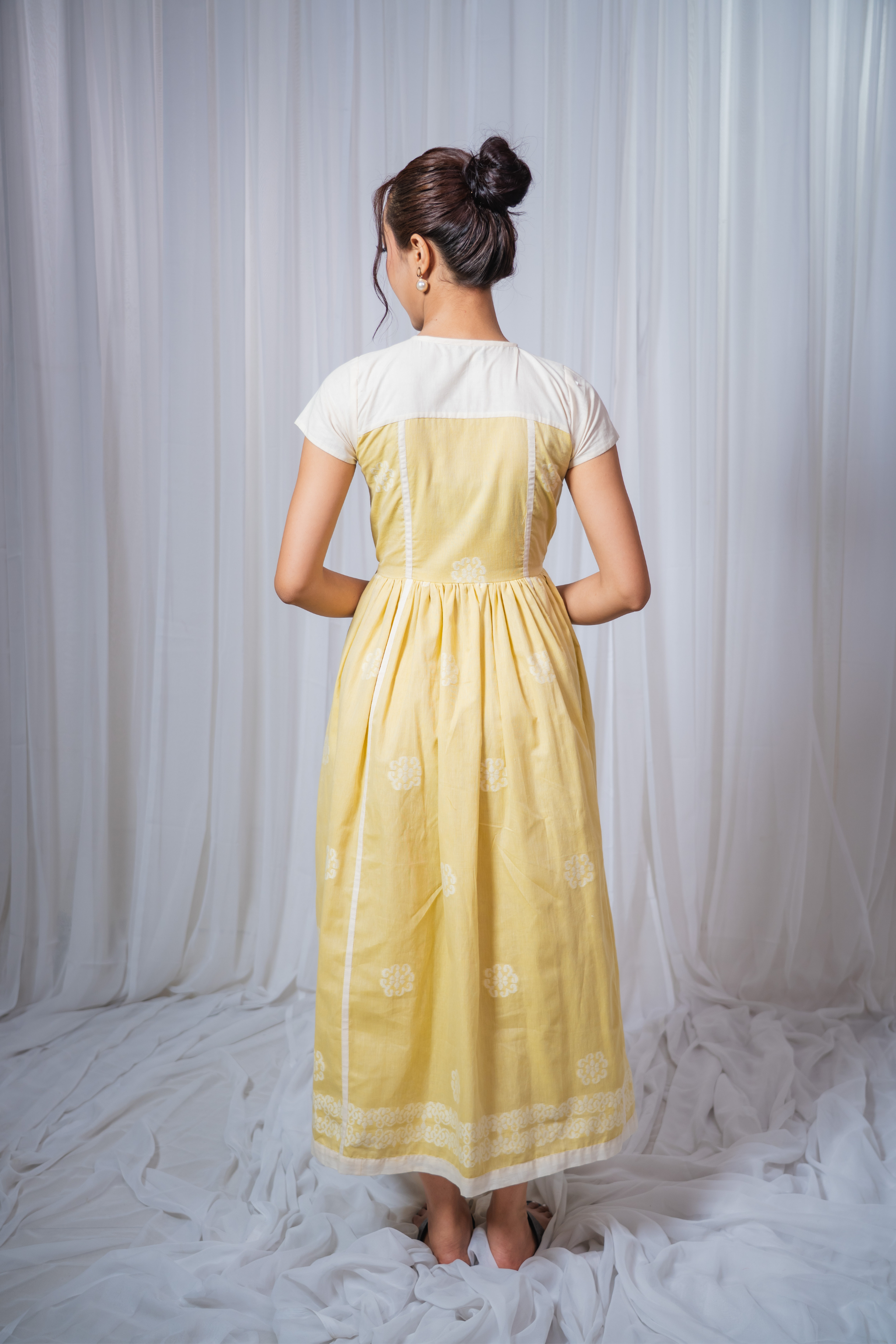 ETA Eya Fusion Kurti Set – Yellow