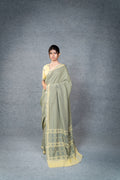 Marei Pareng Saree – Gold Grey