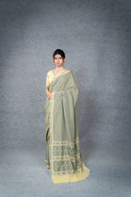Marei Pareng Saree – Gold Grey