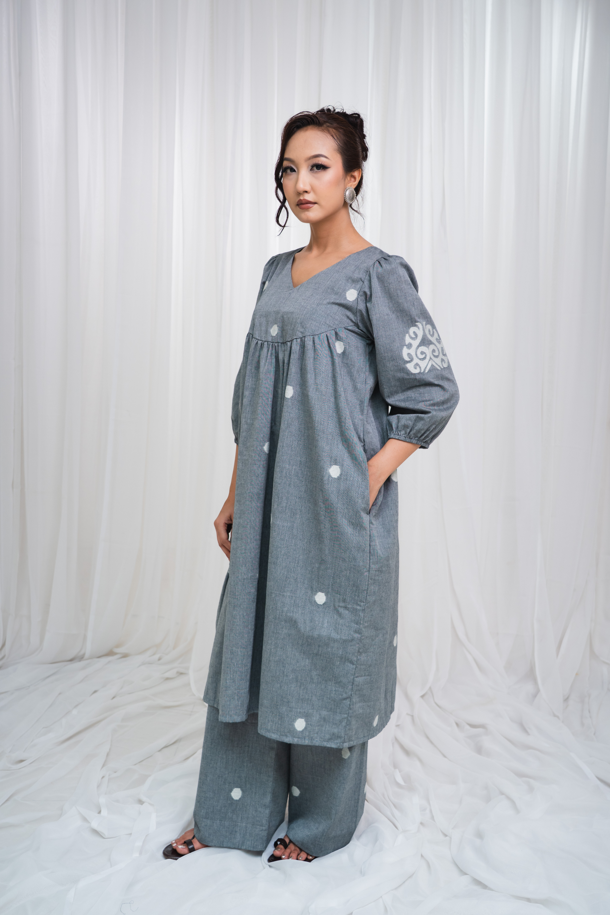ETA Ebema Premium Cotton Black Kurta Set