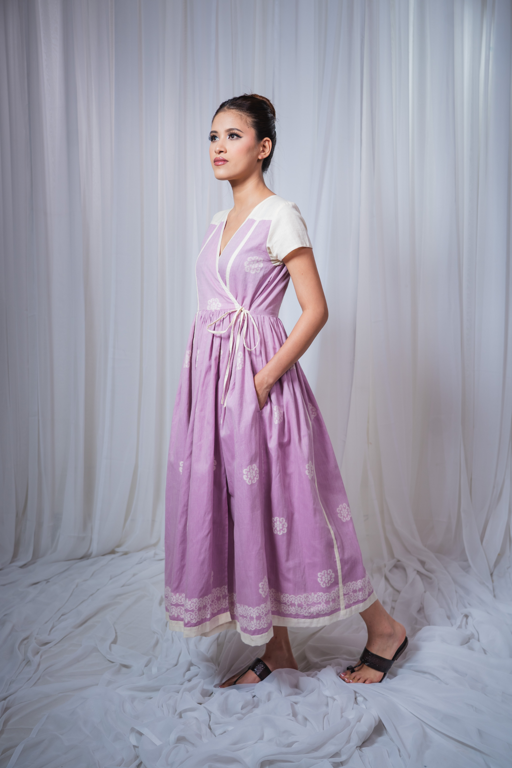 ETA Eya Fusion Kurti Set – Lavender