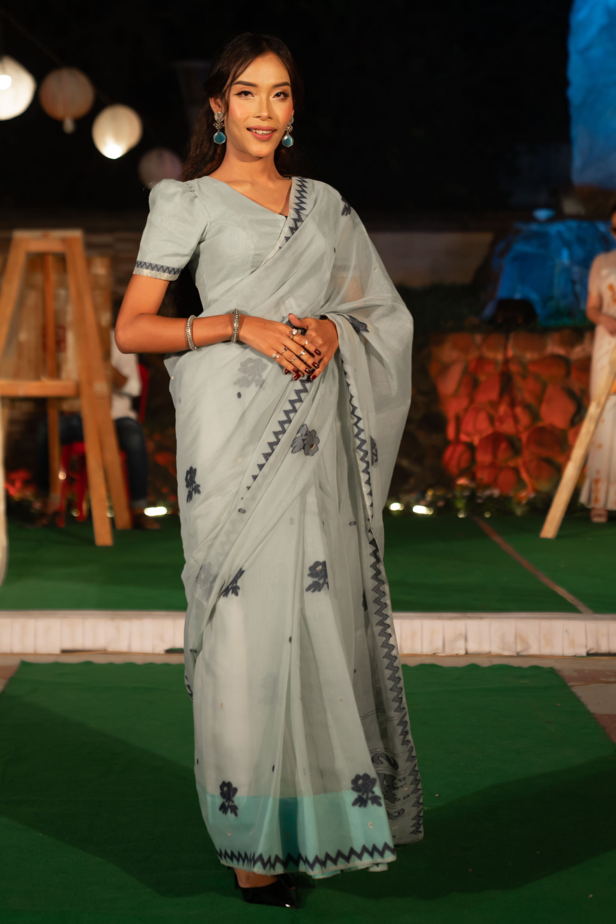 SS Saree – Turquoise