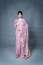 Floral 01 Saree – Lilac