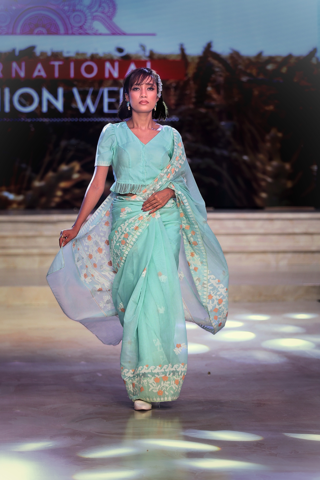 Ema saree Turquoise