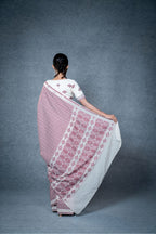 Marei Pareng Saree – Cream Maroon