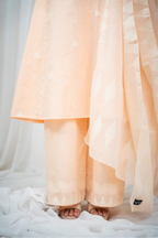 ETA Ahum Premium Cotton Peach Kurta Set