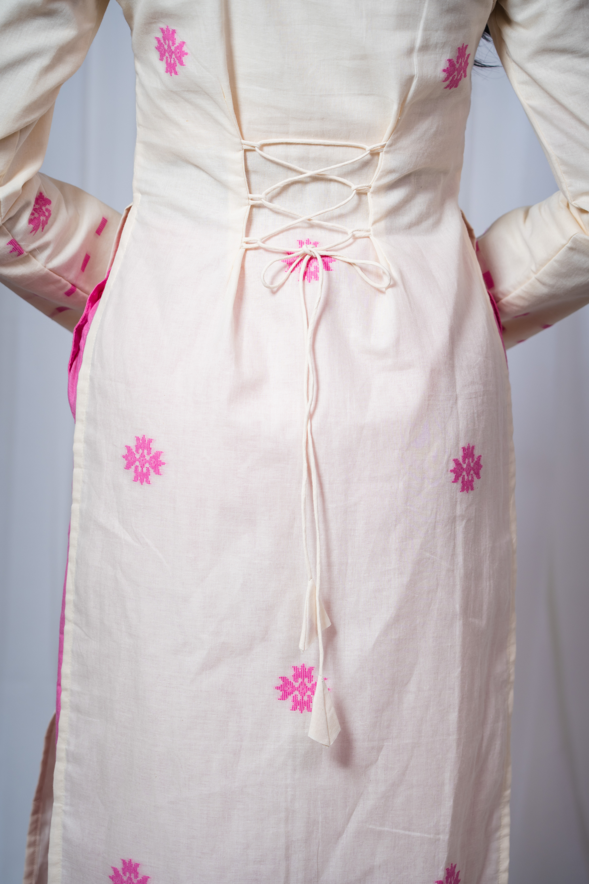ETA Anou Premium Cotton Pink Kurta Set