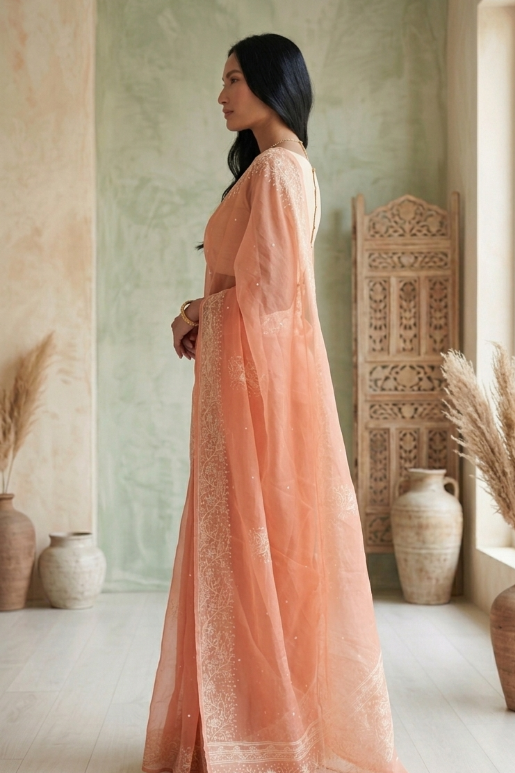 Leirang Saree – Soft Pink
