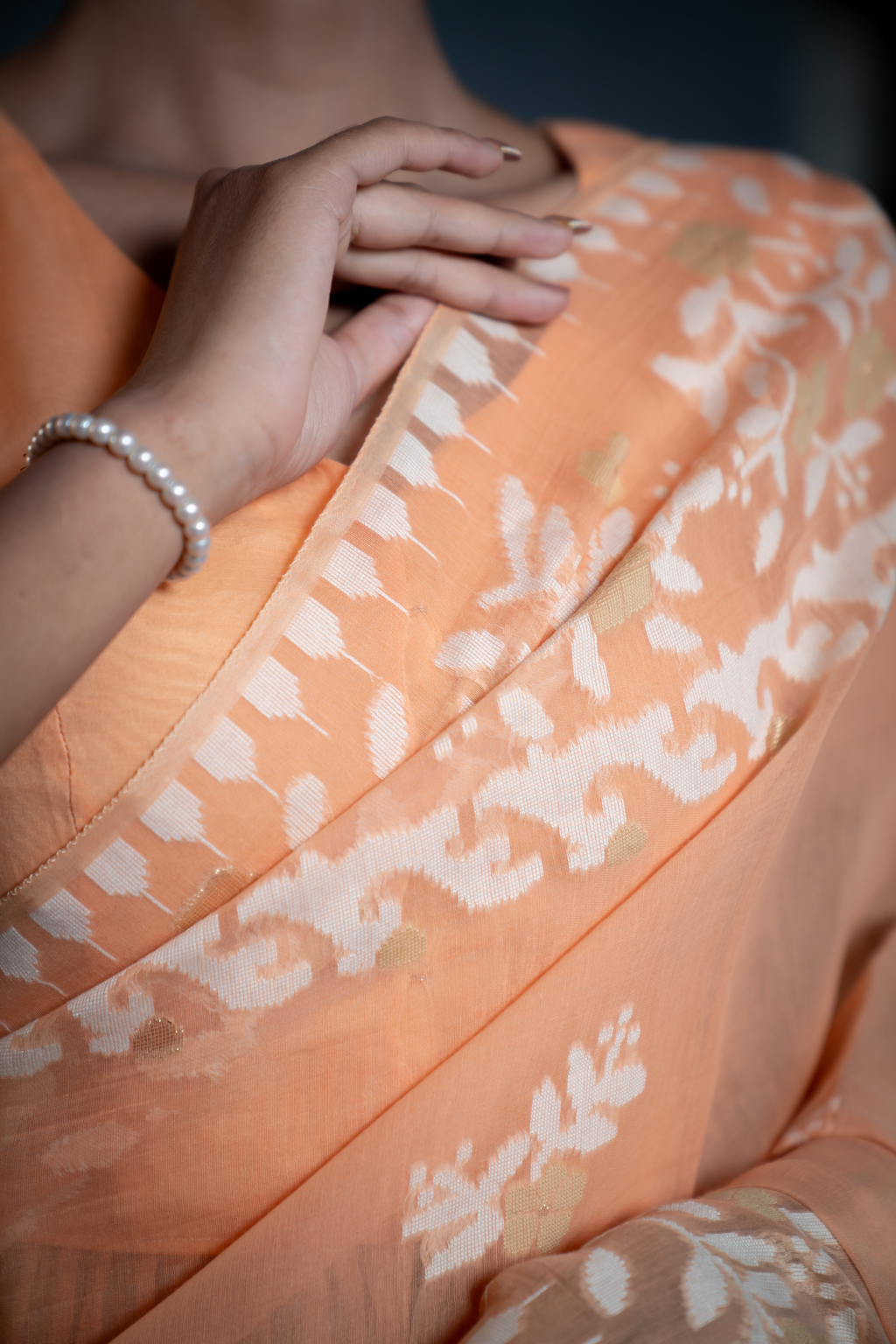 Ema Saree – Peach