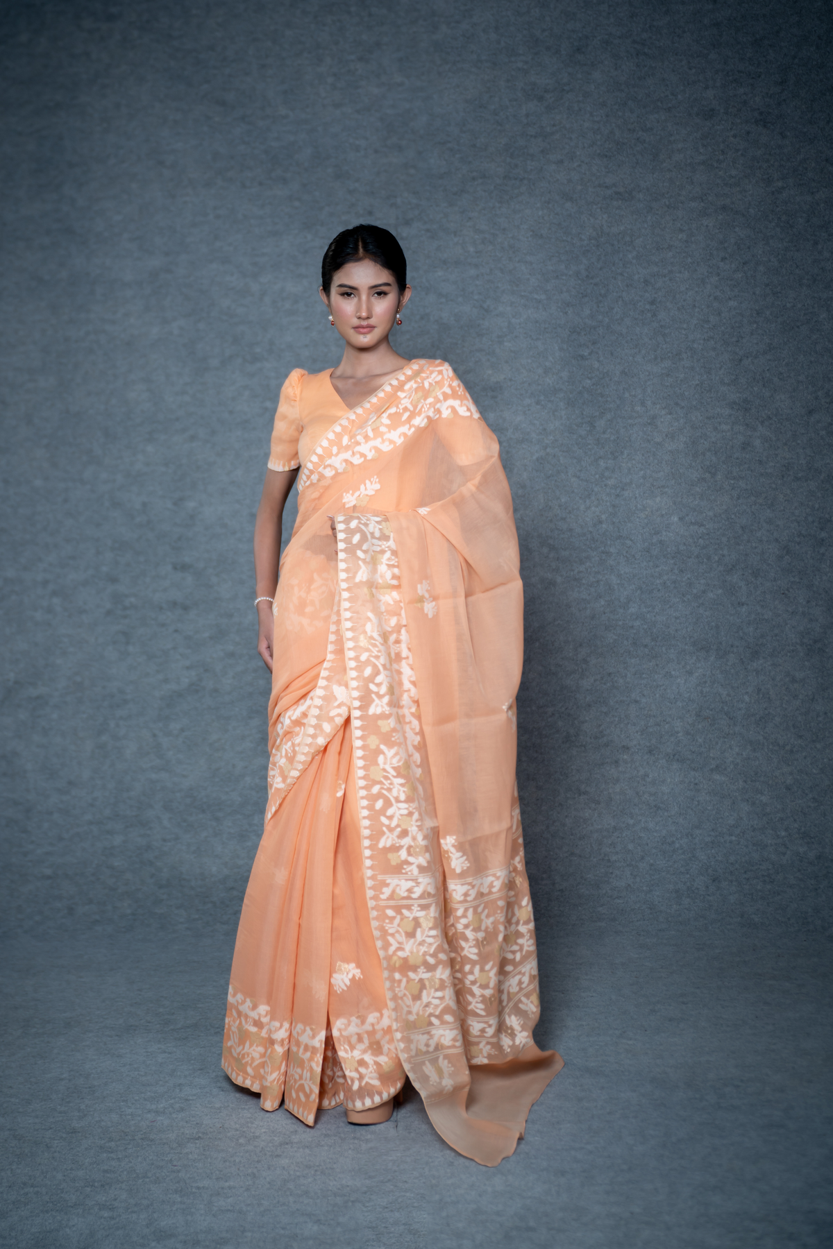 Ema Saree – Peach