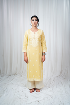 ETA Leima – Yellow Kurti Set