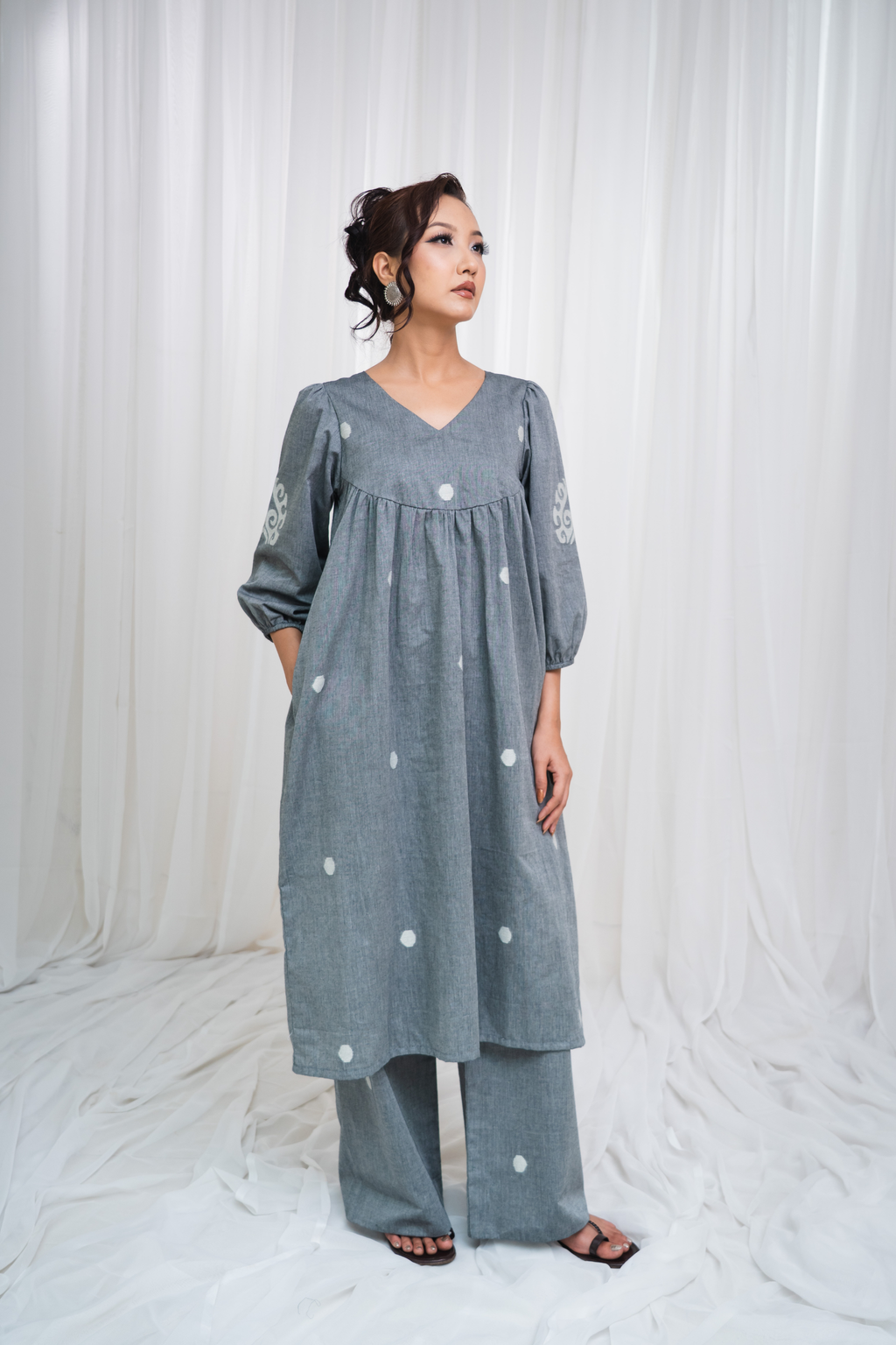 ETA Ebema Premium Cotton Black Kurta Set