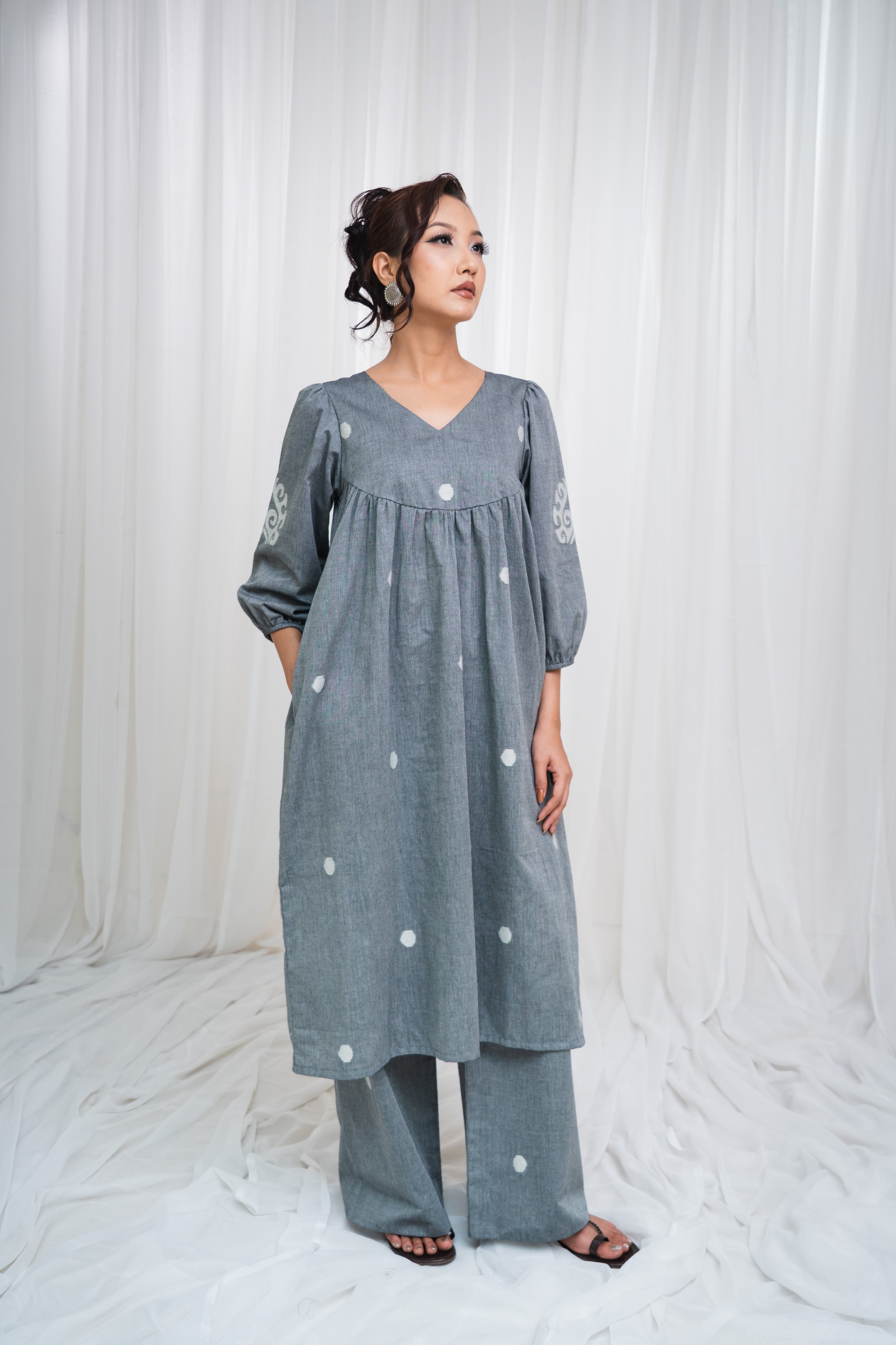 ETA Ebema Premium Cotton Black Kurta Set