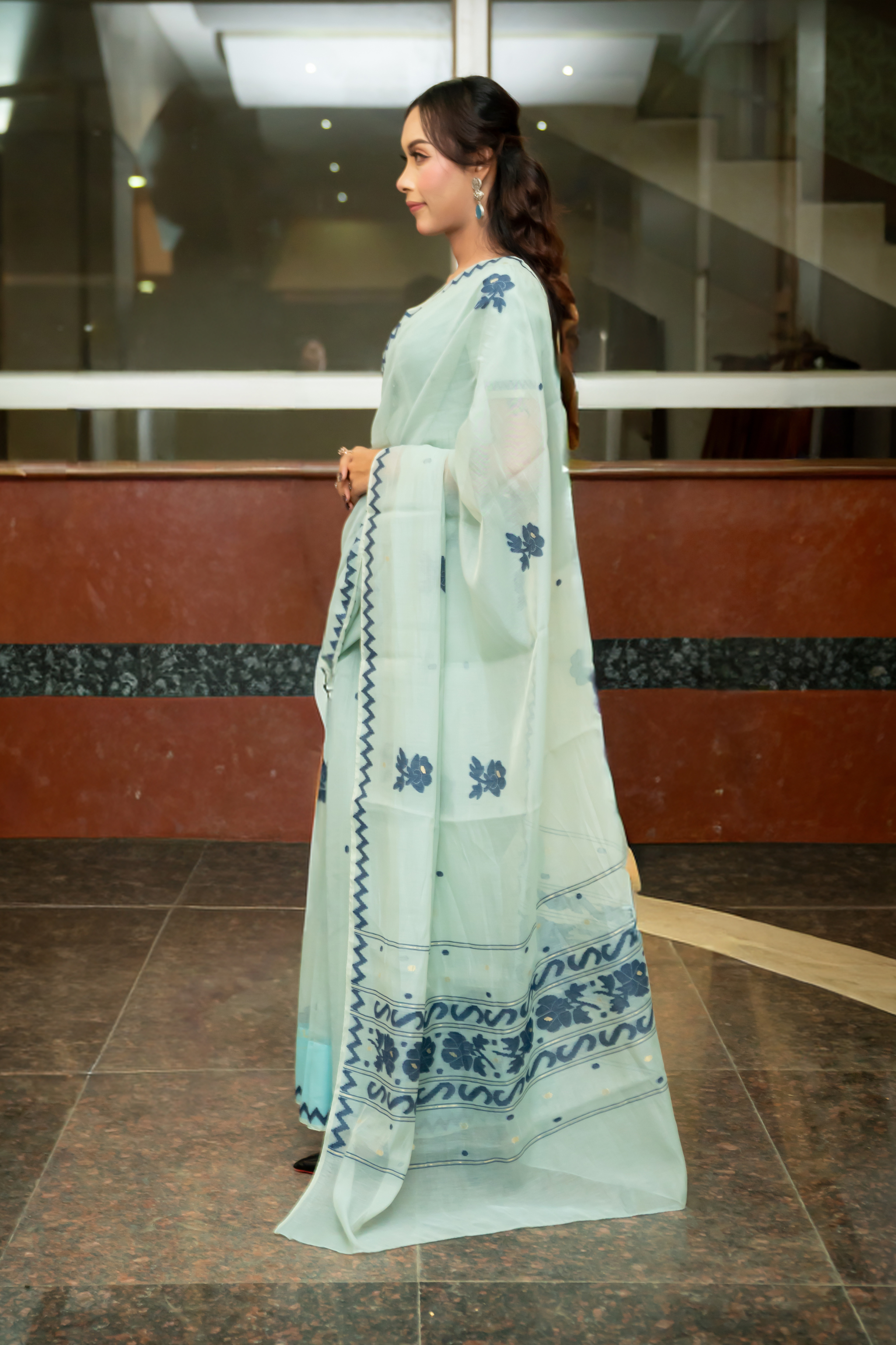 SS Saree – Turquoise