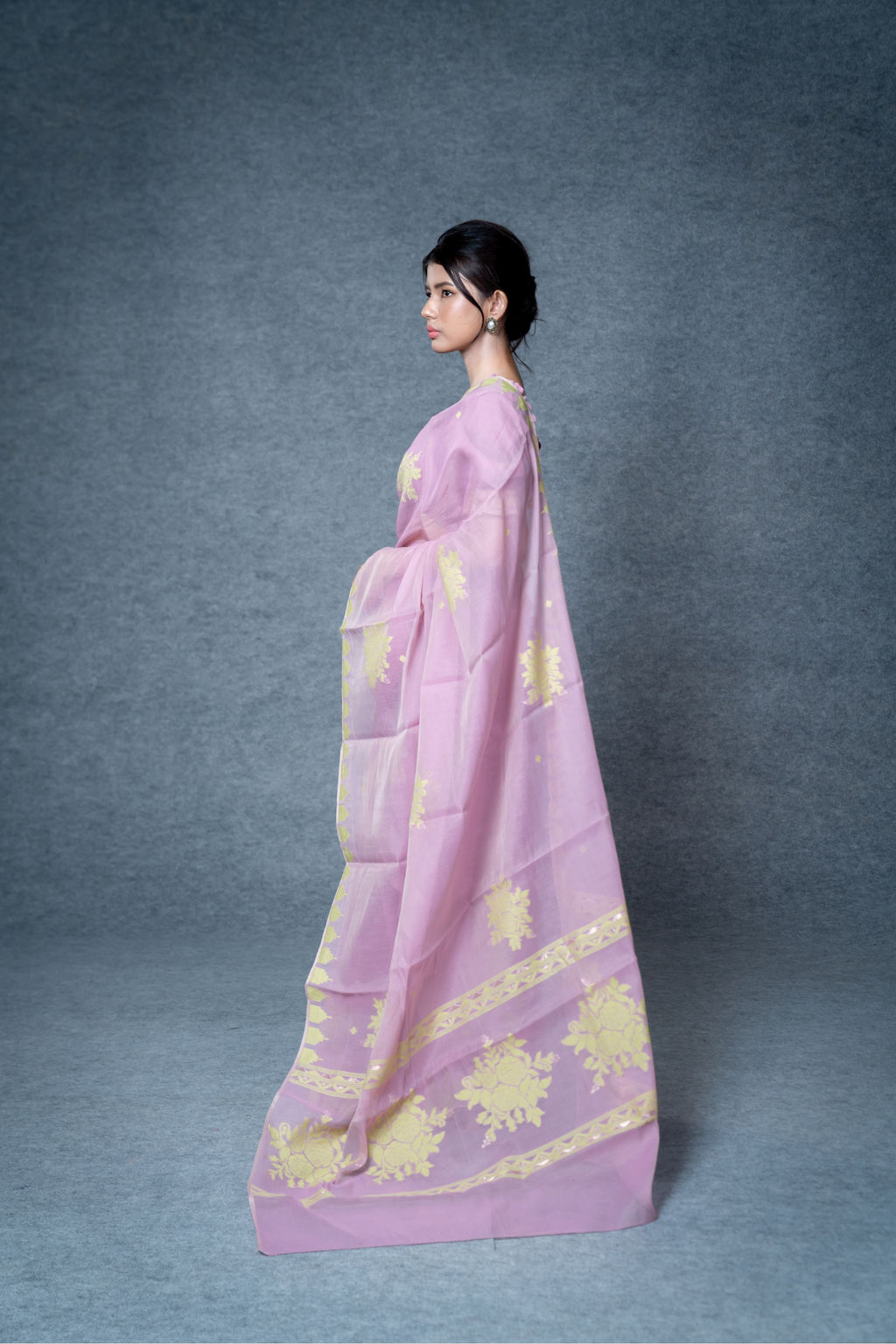 Floral 01 Saree – Lilac