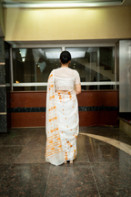 Geo Heritage Saree – Mustard