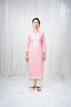ETA Leima – Baby Pink Kurti Set