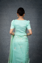 Ema Saree – Turquoise