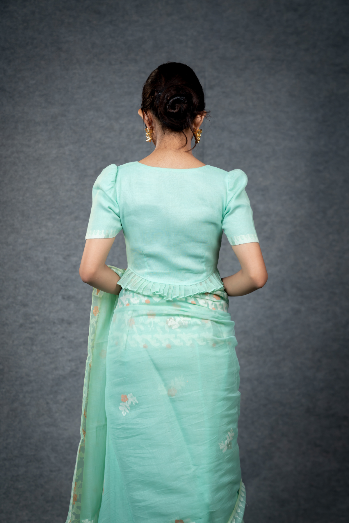 Ema Saree – Turquoise