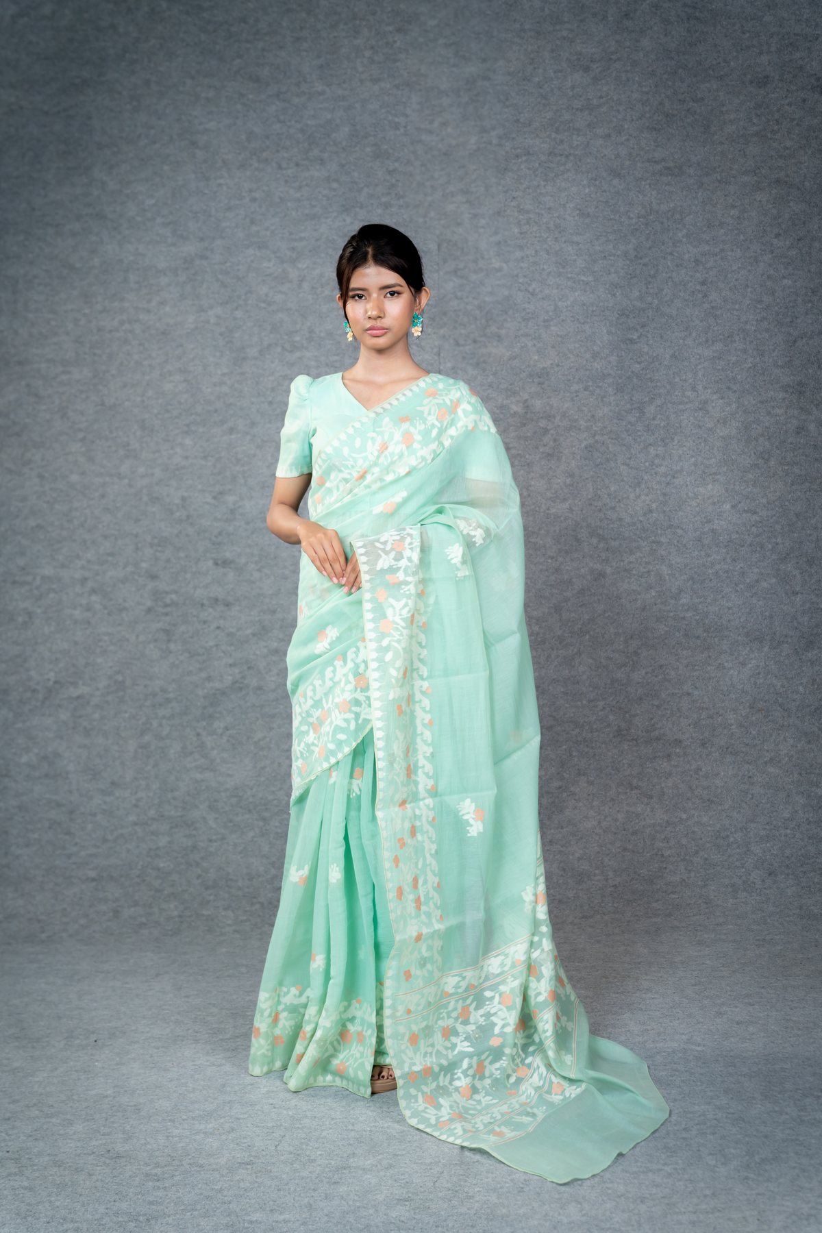 Ema Saree – Turquoise