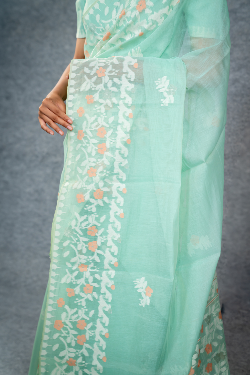 Ema Saree – Turquoise