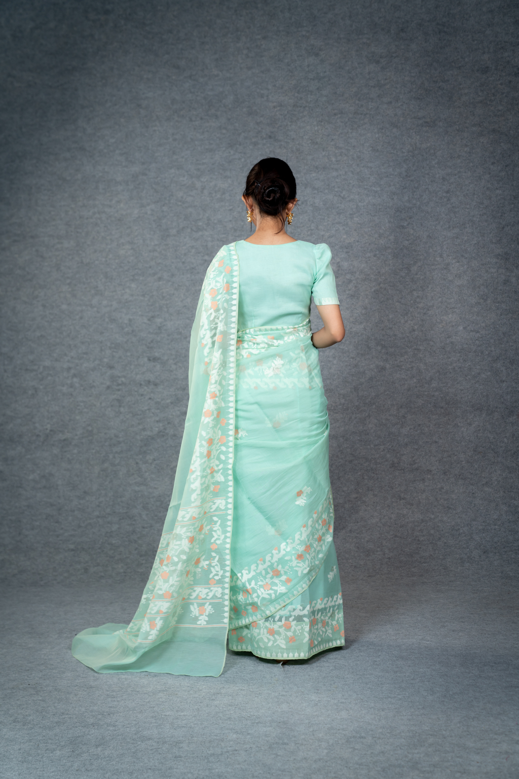Ema Saree – Turquoise