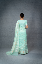 Ema Saree – Turquoise