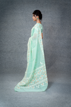 Ema Saree – Turquoise