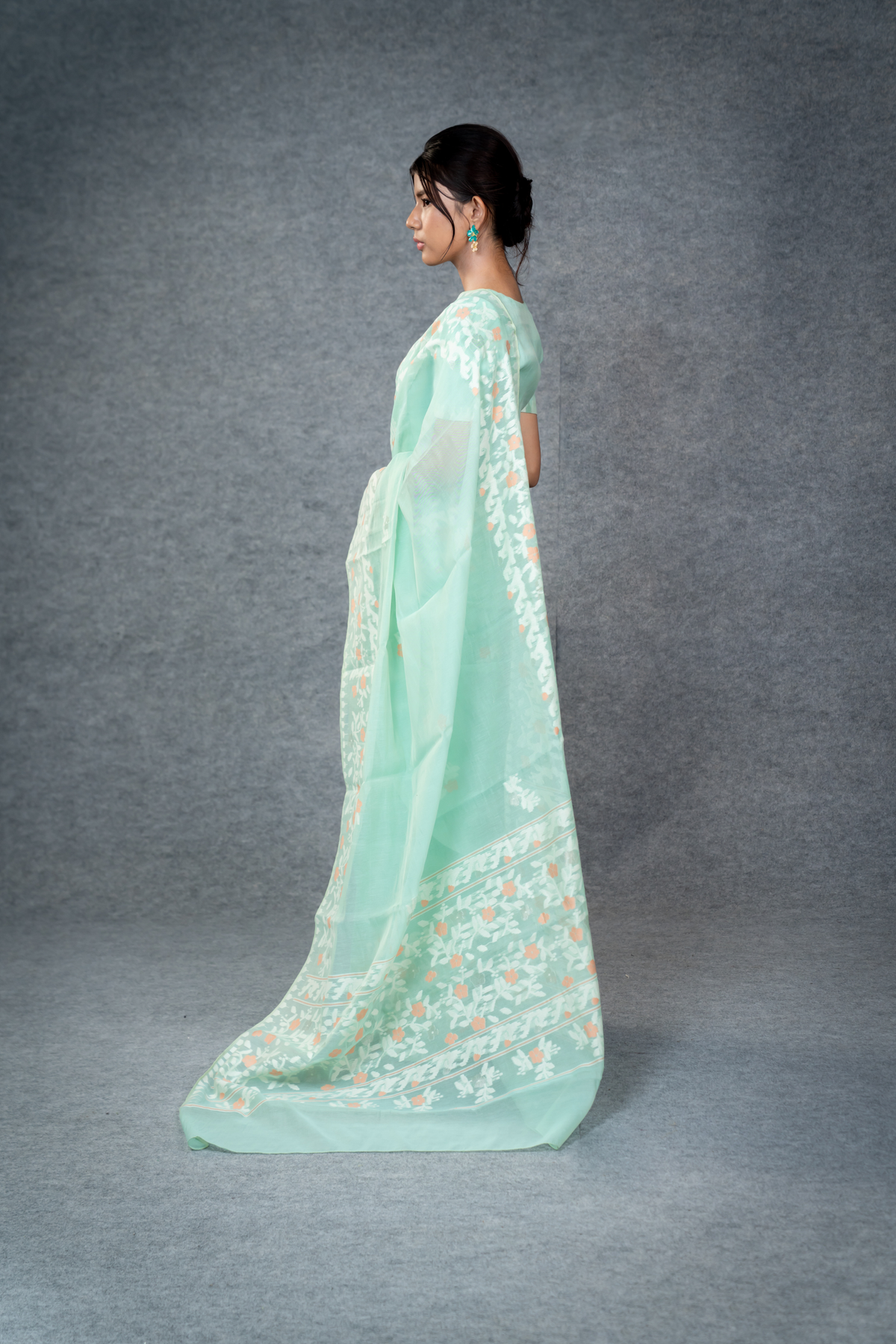 Ema Saree – Turquoise