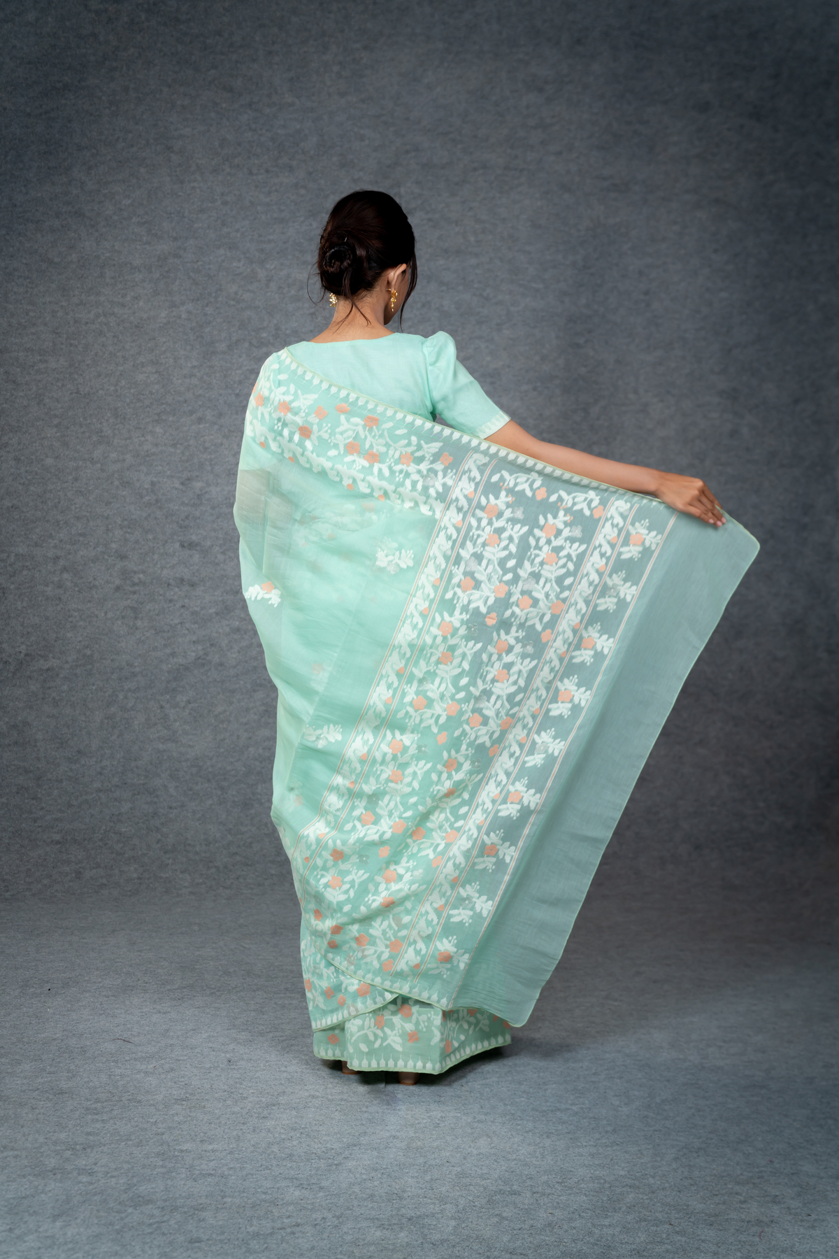 Ema Saree – Turquoise