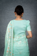 Ema Saree – Turquoise