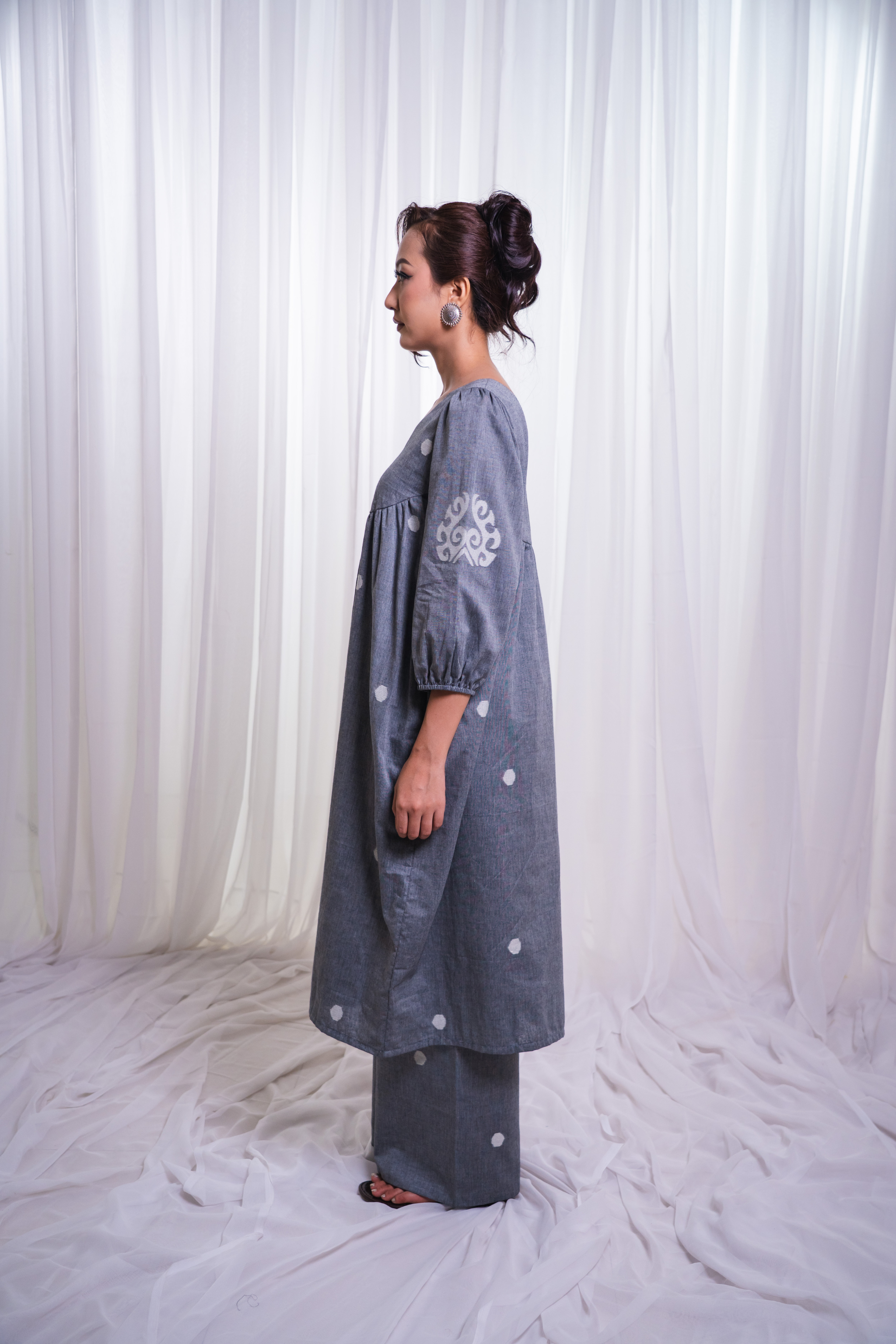 ETA Ebema Premium Cotton Black Kurta Set