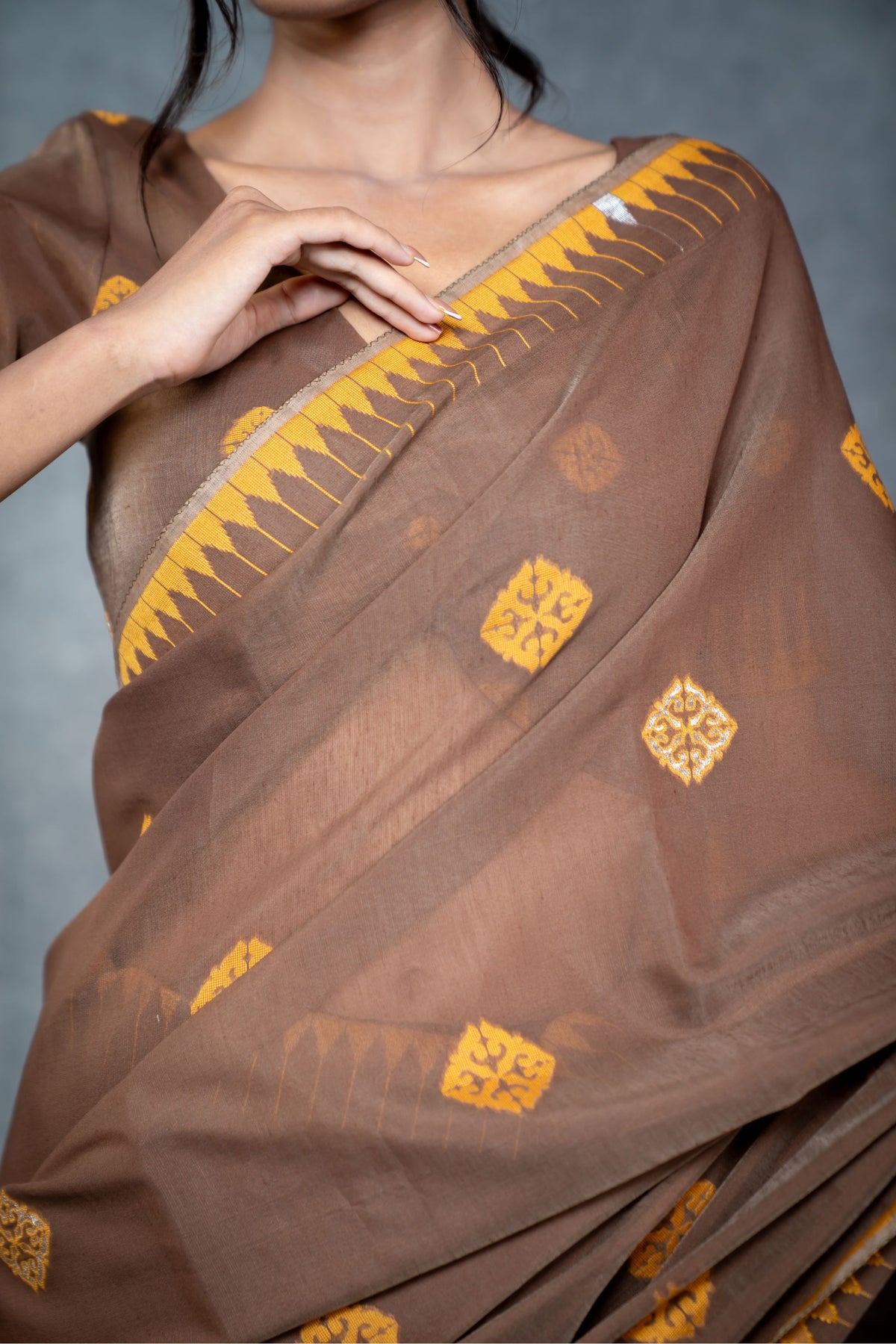 Shingarei Saree – Coffee