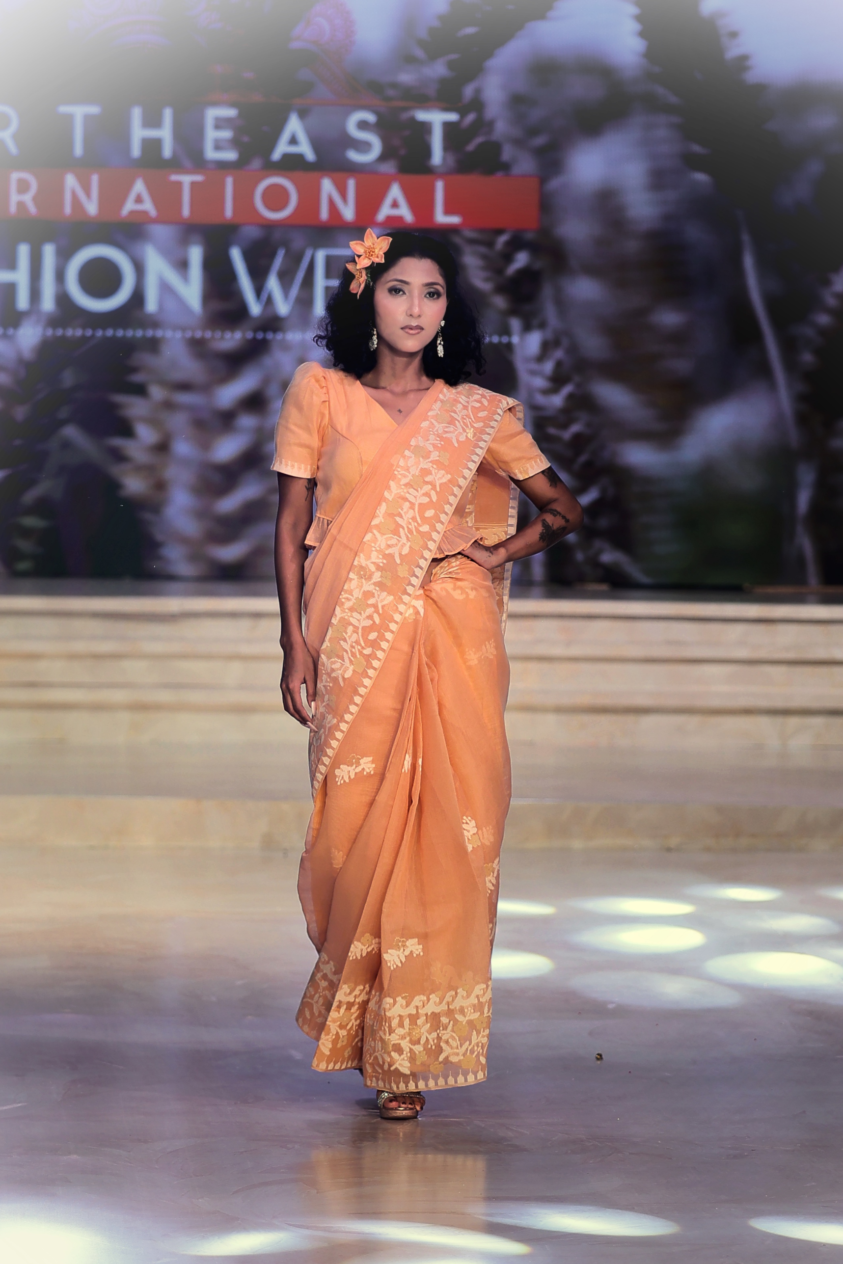 Ema Saree Peach