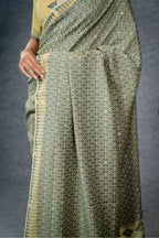 Marei Pareng Saree – Gold Grey