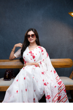 Geo Heritage Saree – Red