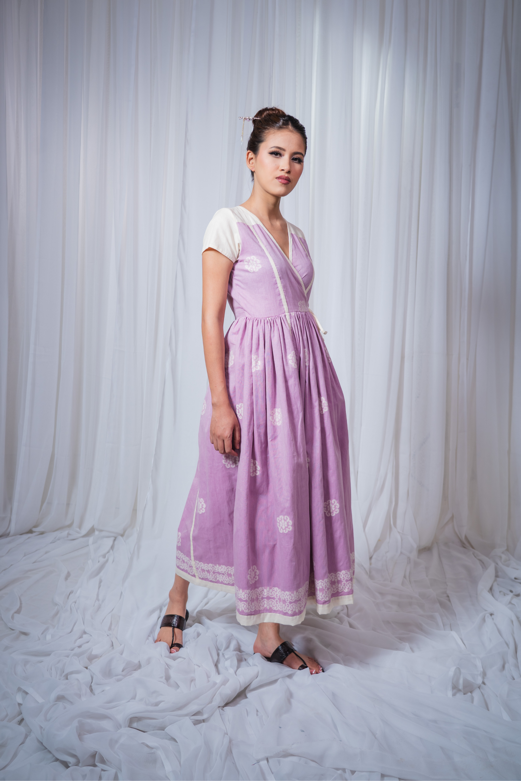 ETA Eya Fusion Kurti Set – Lavender