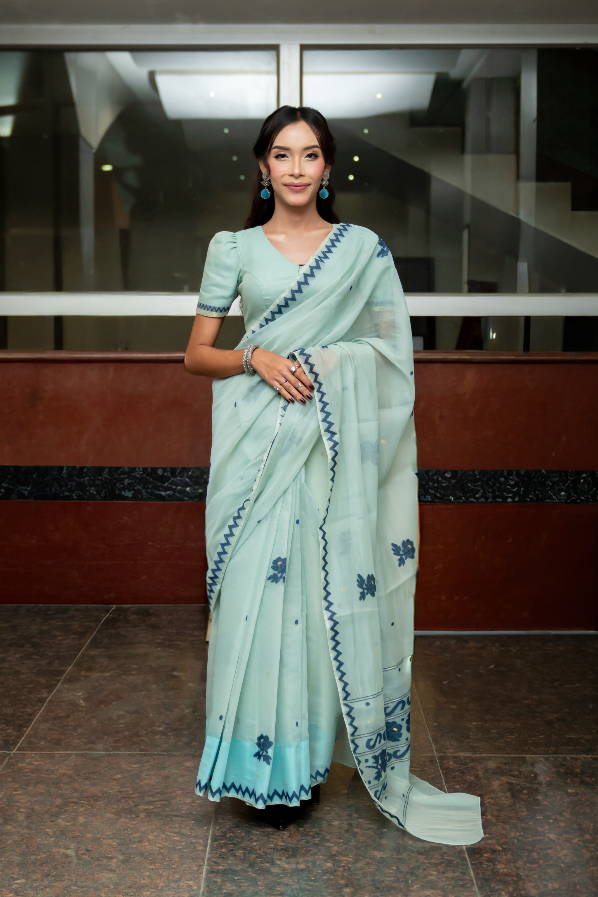 SS Saree – Turquoise